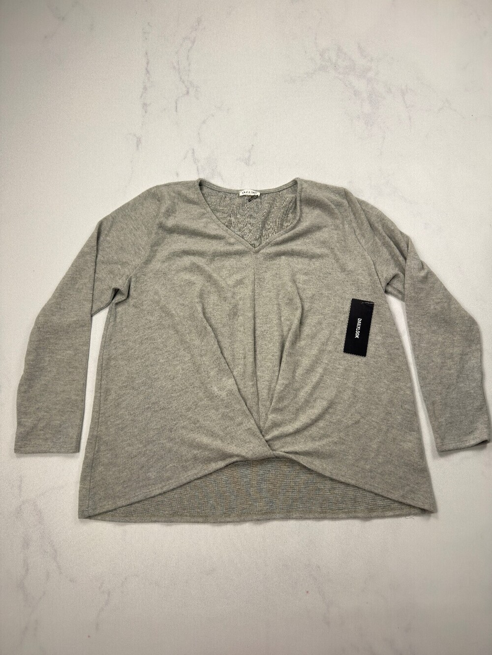 Olivia Grey Blouse Gray 2010s Minimalist - Womens 2XL NWT